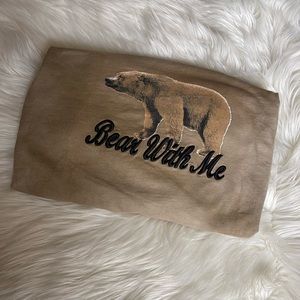 Sisters and seekers ‘bear with me’ boxy oversized tshirt
